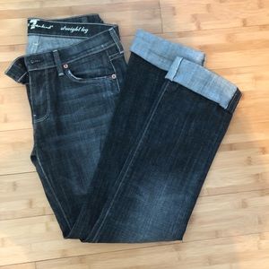 7 for all Mankind straight leg jeans